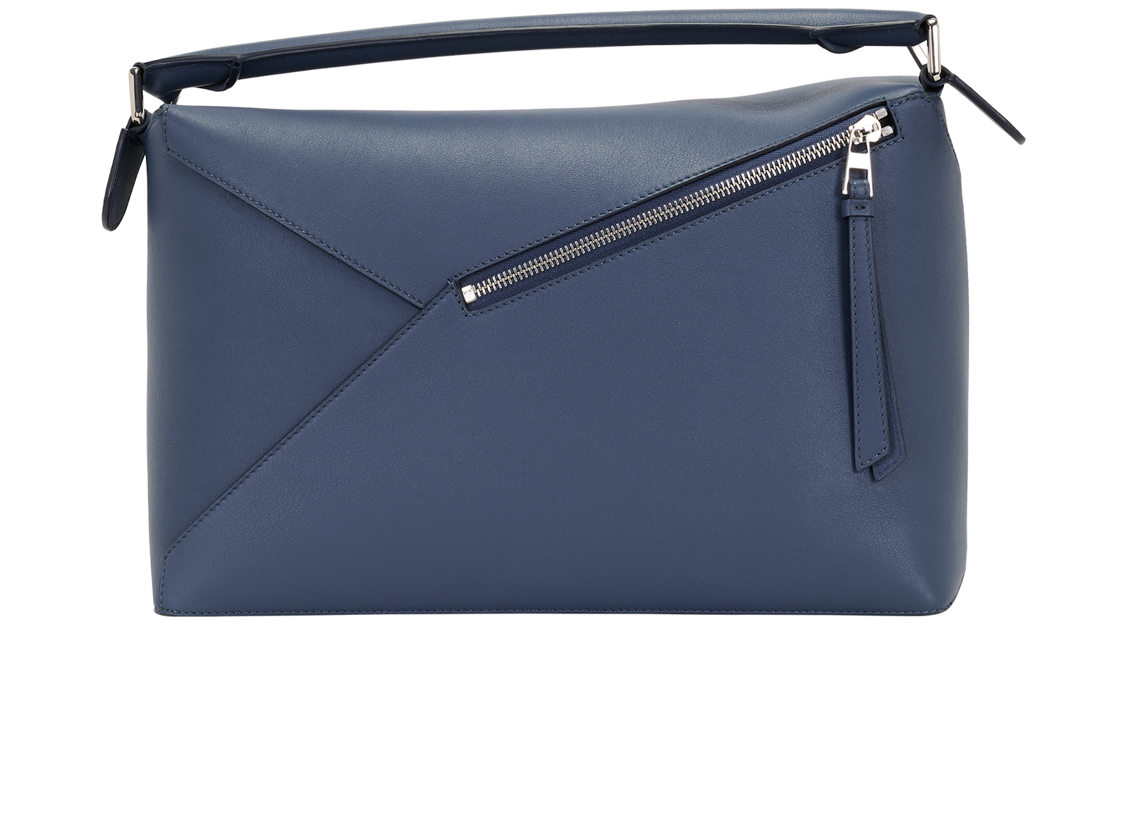 Large Puzzle Bag, &pound;1,800, Handbags, Blue, Leather, Back view